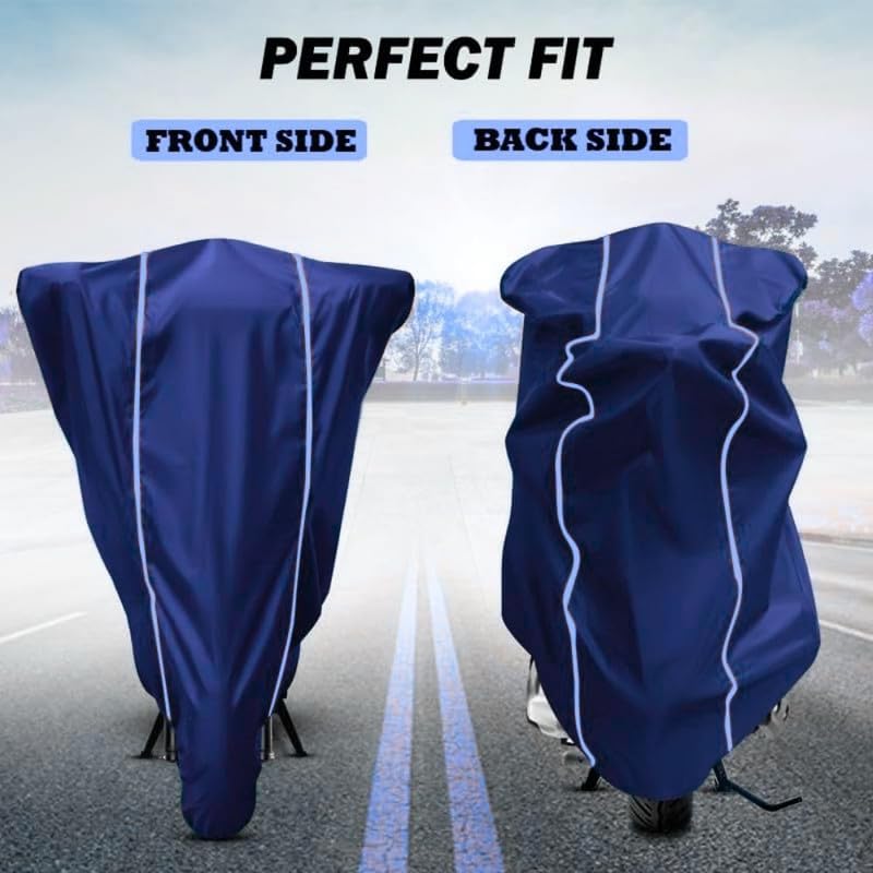 SW® Trend Water and Heat Resistant Bike Cover (Solid Blue) with Side Mirror Pocket, Accurate Fitting Compatible with Multistrada 3
