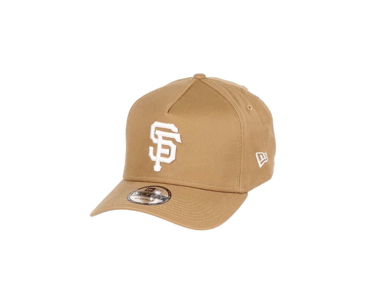 New Era San Francisco Giants MLB Khaki 9Forty A-Frame Snapback Cap โ image 1