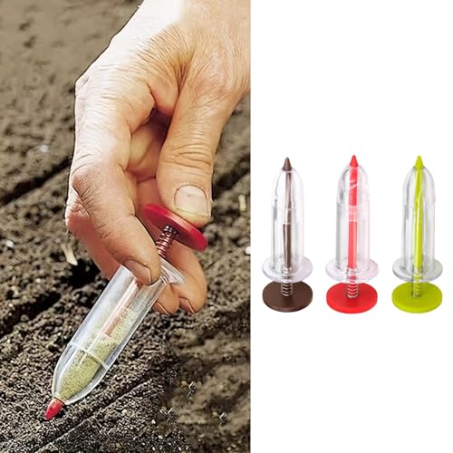 Herramienta para sembrar 3 piezas ajustable ergonómica miniatura 1