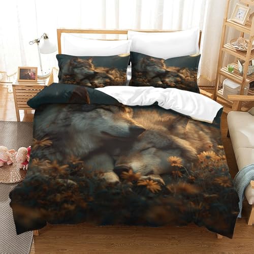 Parure de lit chevaux 3D en microfibre résistante et douce de qualité supérieure - 3
