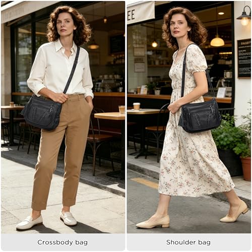 Image of VOLGANIK ROCK Crossbody Bag for Women with Tassel Ladies Soft PU leather Purses and Handbag Pocketbooks
