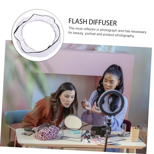 Difusor de flash anular de baja pérdida y nylon blanco transclúcido para estudio 5
