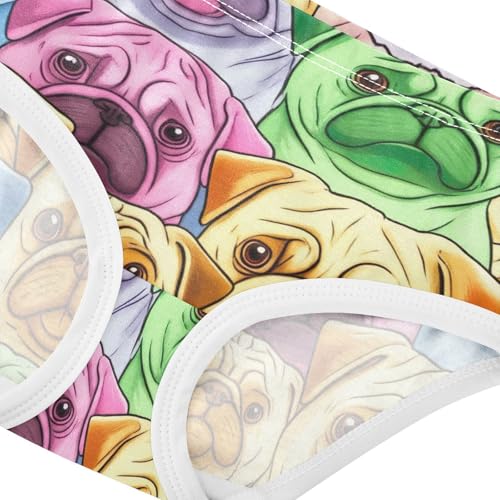 Fun Print Girls Underwear Toddler 2t Cotton Cute Panties Girl Colorful Cartoon Pugs Undies Kids Briefs4