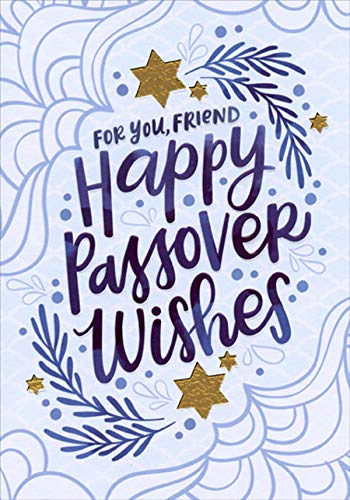 Designer Greetings Happy Passover Wishes Gold Foil Stars : Friend Passover Card #TOP4
