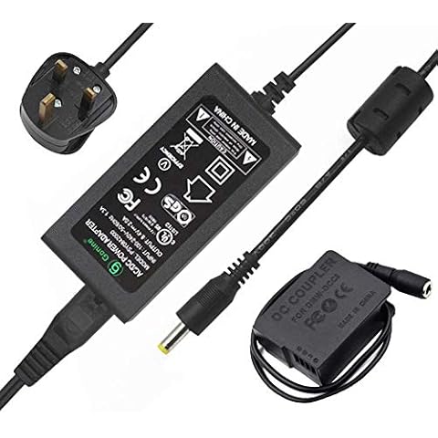 DMW-DCC8 DMW-AC8 AC Power Adapter DC Coupler Charger Kit for PANASONIC DMC-FZ200, FZ1000, GH2, G5, G6, G7 Digital Cameras (PANASONIC DMW-BLC12 Battery Replacement) Cover
