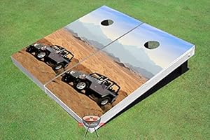 Jeep Cornhole Boards Cornhole Game Set: Tailgate Games with Bag of Ducks!
