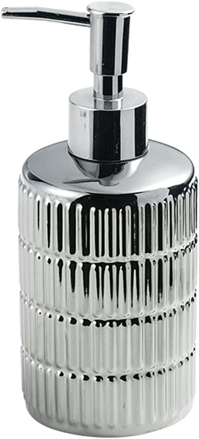 Soap Dispenser Soap Dispenser Electroplating Pump Bottle Ceramic Lotion Dispenser Suitable for Bathroom Accessories and Kitchen Countertops for Kitchen,Bathroom,Office (A)