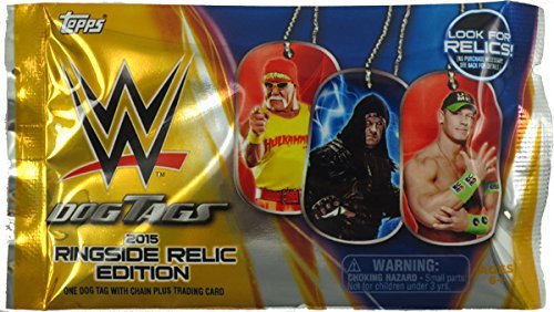 WWE Wrestling 2015 Ringside Relic Edition 2015 Ringside Relics Dog Tags Pack