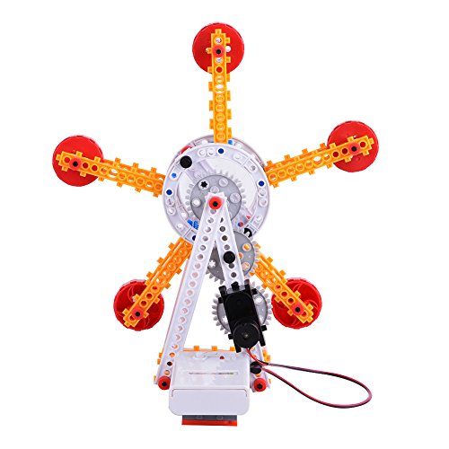 GlowSol 88PCS Electric Ferris Wheel Block Kit Blocks Toy Creative and Educational Blocks Toys