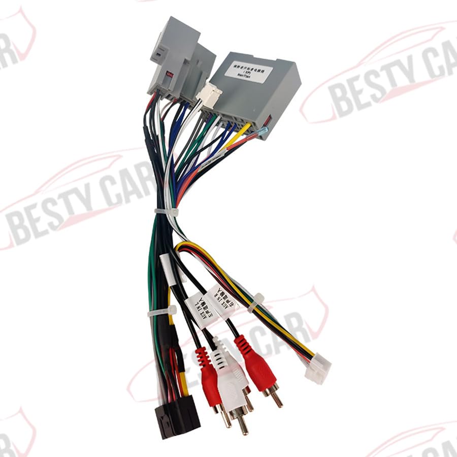 16pin Car Stereo Radio Power Retrofit Wiring Harness Cable Adapter fits for Ford Explorer Edge Expedition Mustang Escape Lincoln Navigator MKX Chevrolet Blazer