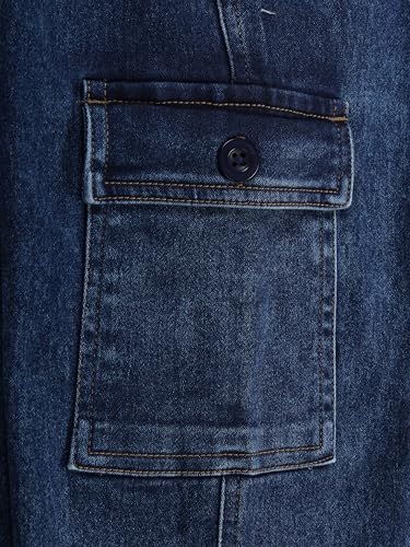 Image of KiddoPanti Boys Denim Cargo Jogger Pant
