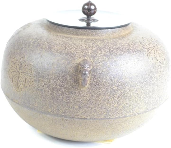 茶道具 菊桐文平丸釜 釜師 佐藤 清光造 宗 sou::お茶道具・