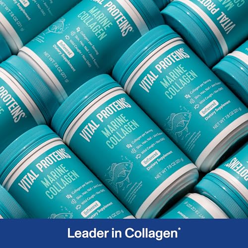 Vital Proteins Marine Collagen Peptides Powder Supplement for Skin Hair Nail Joint - Hydrolyzed Collagen - 12g per Serving - 14.5oz Canister - Image 3