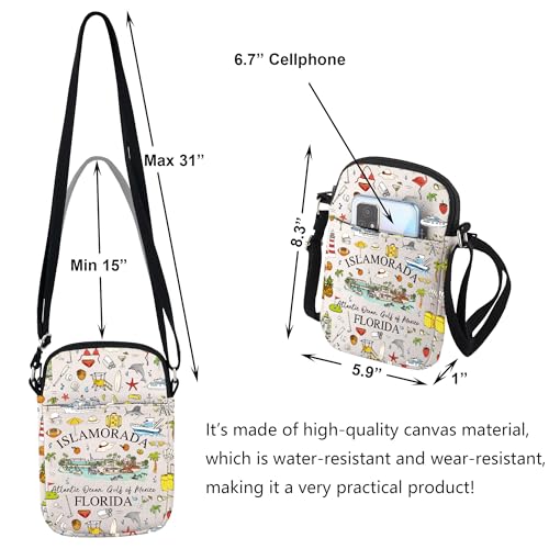 VAMSII Islamorada Travel Shoulder Bag Islamorada Souvenir Florida Travel Gift Florida Islands Beach Vacation FL City Gift2