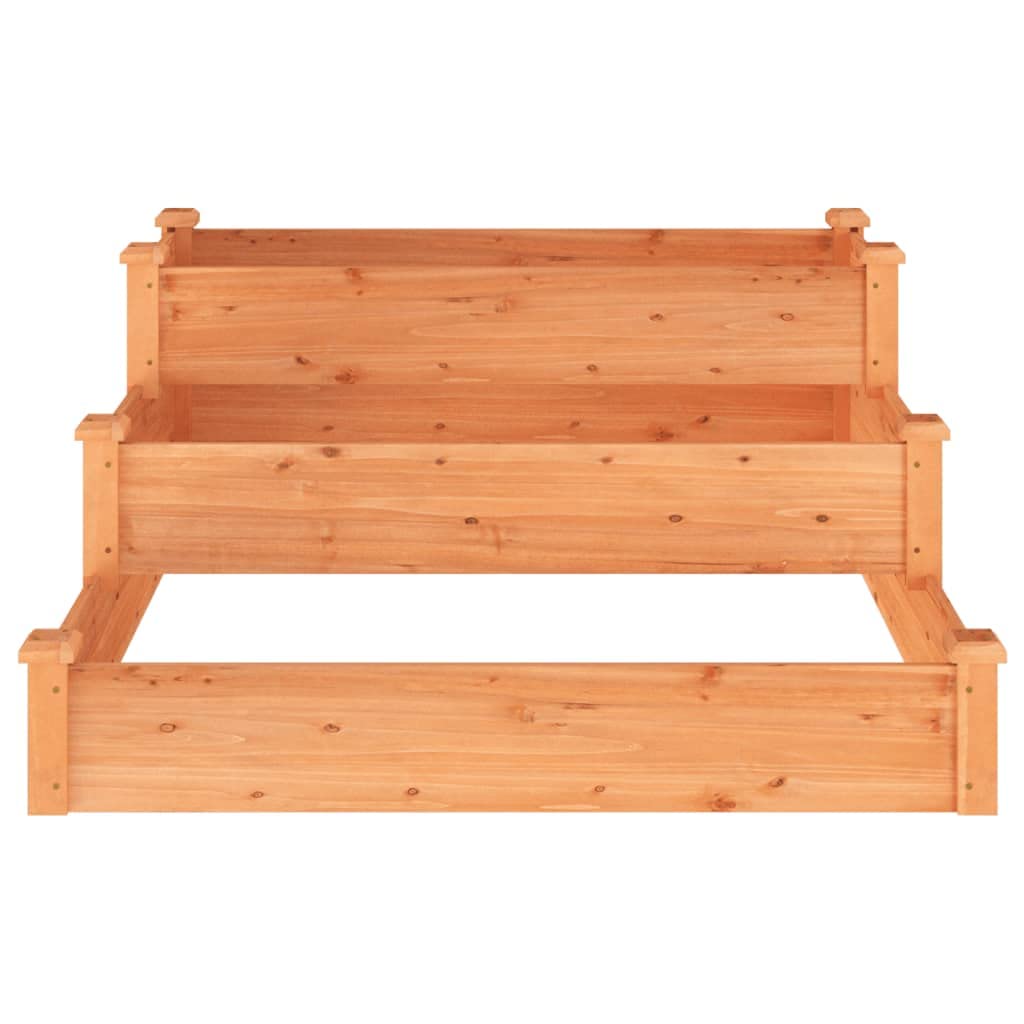 Jardiniere sur Pieds, Espace Potager sur Pied Jardinage Exterieur Jardin et Balcon, boîtes de Jardin, Lit de Jardin Surélevé, Potager de Jardin Surélevé, marron 120x120x56cm bois massif de sapin