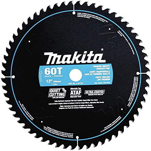Makita A-94792 12-Inch 60-Tooth Ultra Coated Miter Saw Blade , Black