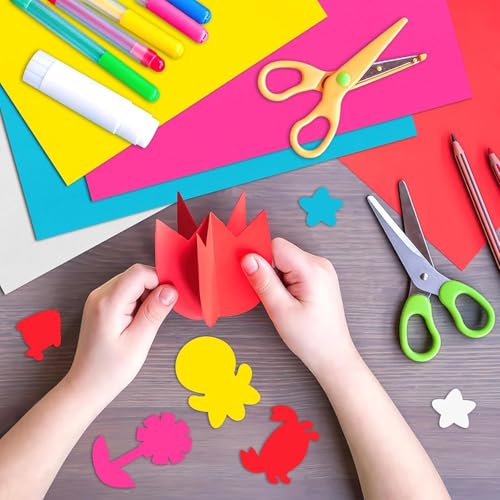 Image of 50 Pcs Poster Board Colorful Paper 11.7x16.5, ROOKEA Vision Boards Bulk Blank Graphic Display Posterboard Card Paper for Kids School Classroom Arts Craft Projects Drawing Scrapbooking