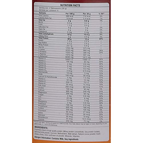 Image of B-Protin Chocolate Flavour - Bottle of 200 gm Nutritional Powder