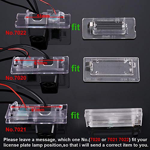 Super Pro HD Rear View Car License Plate Light Camera for BMW 3er E46 Coupe Touring Limo Compact Limousine Convertible 4D 5D 316i 318i 320d 323i 328i 330ci 325xi 1998-2005 Bj (7021) - Image 4
