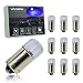YOOSEN Ceramics Interior/Exterior LED Light Super Stable and Bright Bulb Bayonet BA9 BA9S 53 57 1895 64111 T4W Size Deep Blue Color