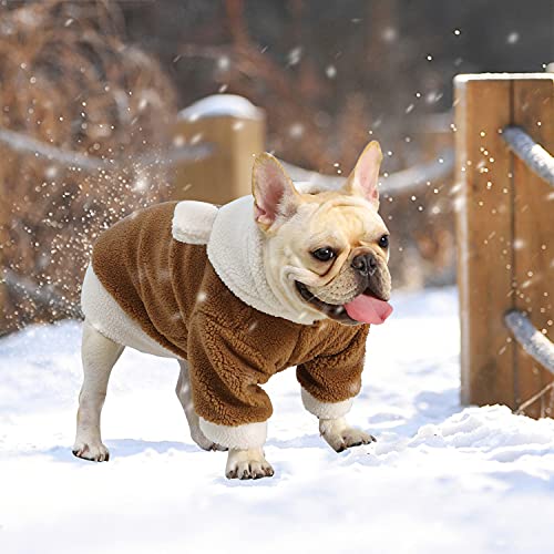 Dog Hoodie Sweaters with hat Puppy Coats with Hooded Winter Lamb Wool Warm Clothes Coat for Small Medium Dogs Clothes… - Image 6