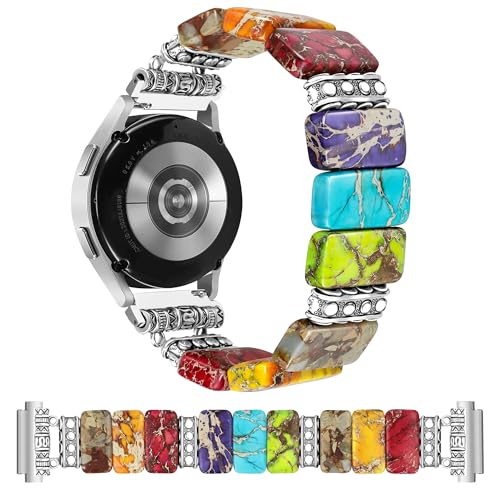Bracelet montre pierre naturelle 20mm anti-irritation pour Galaxy Watch