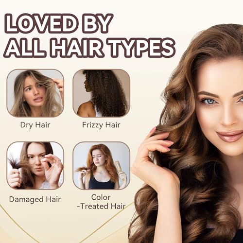 Collagen Hair Mask - Deep Conditioning, Hydrates, Repairs, Nourishes, Argan Oil Keratin Hair Treatment Conditioner, Salon Quality Hair Care for Dry Damaged Hair All Types 8.45 oz 250ml - Image 6