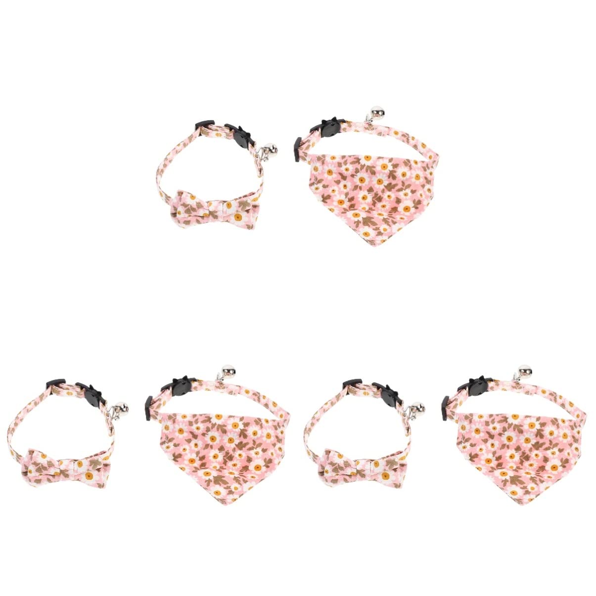POPETPOP 3 Set Di Collare Per Gatti Chic Per Gatti Triangolo Sciarpa Accessori Per Animali Domestici Per Feste Di Compleanno Di Natale 2 Pezzi * 3