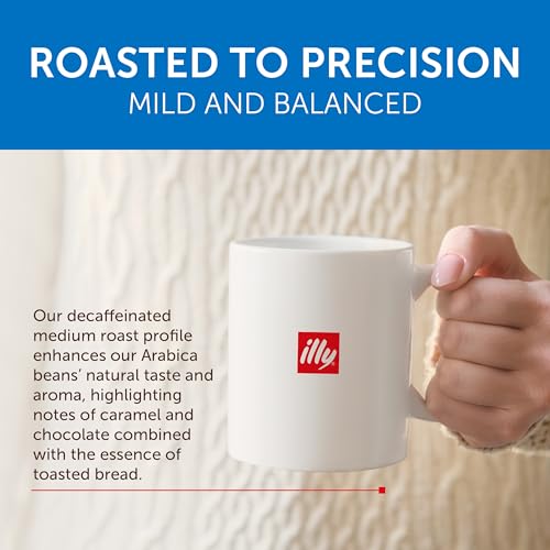 Image of illy Decaf Coffee K Cup, Classico Decaffeinated Medium Roast, 10 Ct 12 Pack