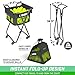 GoSports Ball Caddy with Wheels - Portable Cart holds 140 Pickleballs or 175 Tennis Balls