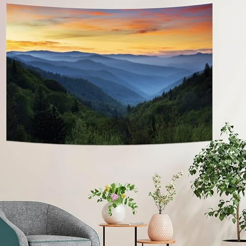 Fondo Fotográfico de Tela 7x5ft Montaña Amanecer miniatura 6