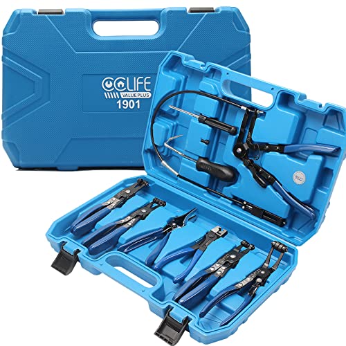 CCLIFE 9 pièces coffret de Pinces pour colliers de serrage Pince a collier réparation