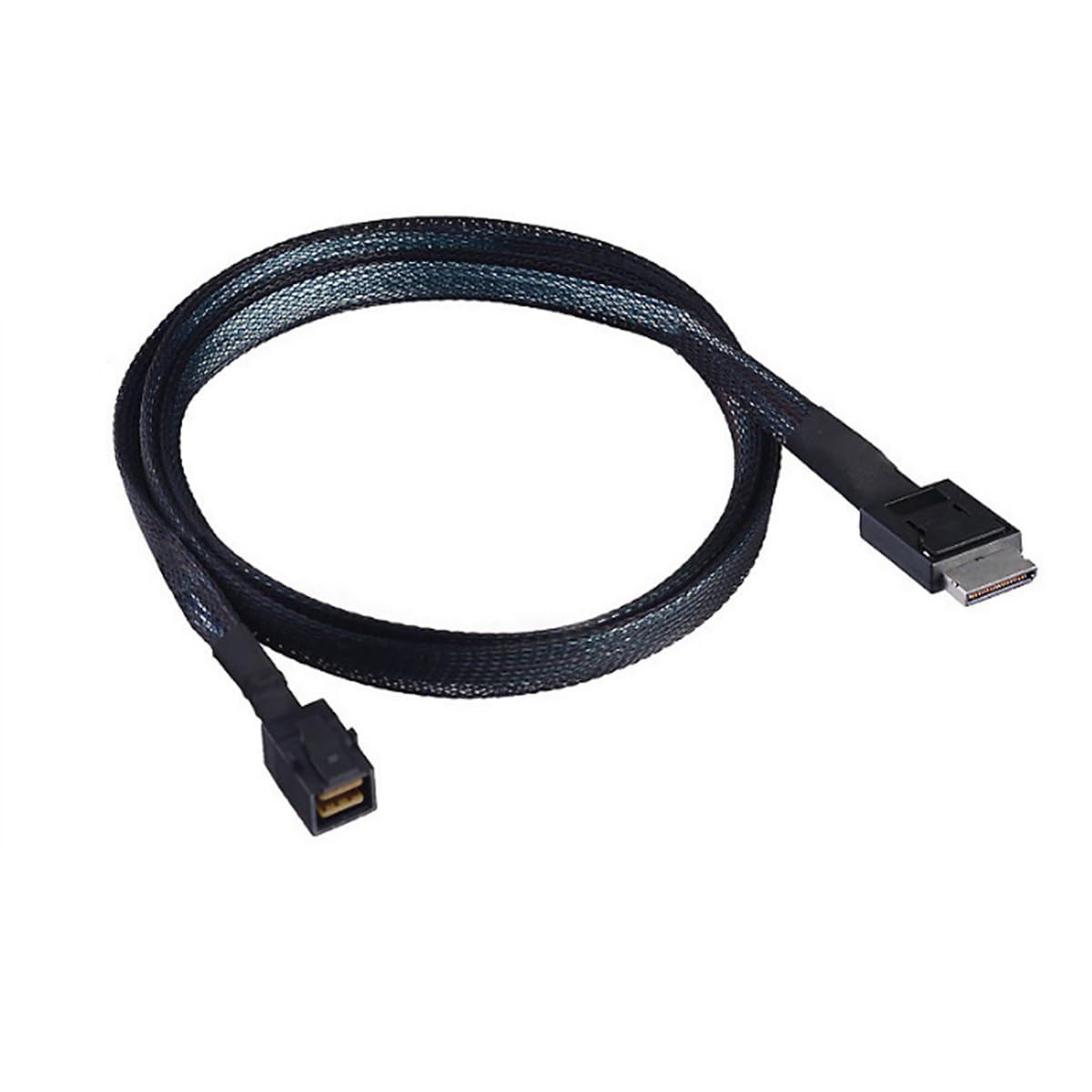 Câble serveur interne PCIe Oculink SFF-8611 4i vers Mini SAS SFF-8643 - Transmission de données haute vitesse 12 Gbit/s | 32 AWG (39,37 pouces)