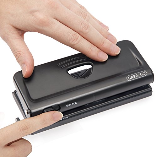 Rapesco Adjustable 6-Hole Punch For Planners And 6-Ring Binders - Black, 1 (1342) #TOP3