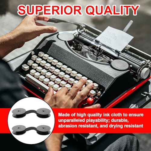 2 Farbband Schreibmaschine Kompatibel mit Olivetti Lettera, Schreibmaschinenband 8m Lang 52mm Durchmesser Schwarz, Klare und Präzise Druckergebnisse, Schreibmaschinen Zubehör Für Gr4 24 32 22 82 34 35