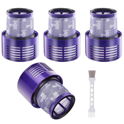 Laukowind 4x Filter für Dyson V10 SV12, Waschbarer Ersatzfilter mit...