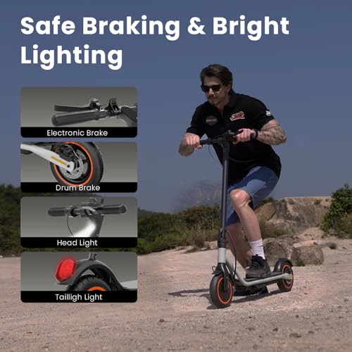 Image of Electric Scooters - Electric Scooter for Adults, 500W /1500W Motor, 18 /21 /25 Max MPH, 21 /28 Miles Range, APP Control, Cruise Control, Lightweight Foldable E-Scooter