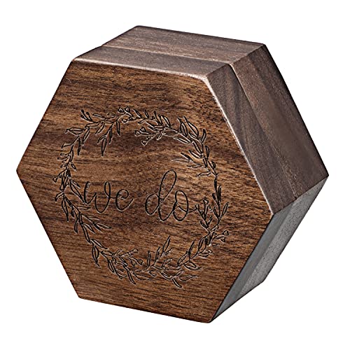 Betaulife Ring Bearer Box Ring Bearer Pillows Wooden Ring Box For Wedding Ceremony Ceremony Decor (Ring Box 1) #TOP3