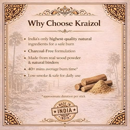 Image of Loban Dhoop Sticks 200g | Handcrafted Frankincense | Bambooless Charcoal-Free | Low Smoke 40+ Min Burn | Free Mitti Stand | for Pooja, Meditation, Yoga & Home Fragrance