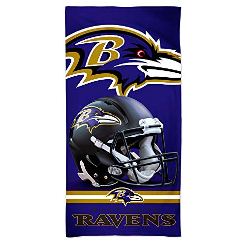 Serviette de plage Ravens NFL 150x75cm Wincraft pour vos journées ensoleillées et baignades