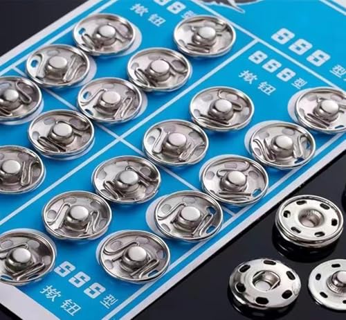 Boutons pression fantaisie de 8 mm avec fermeture invisible - 4