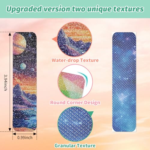 120 Pieces Anxiety Sensory Stickers with 2 Textured Sticker - Desk Fidget and Calming Stickers with Storage Box for Adults & Teens - Anxiety Relief Sensory Strips (Colorful)