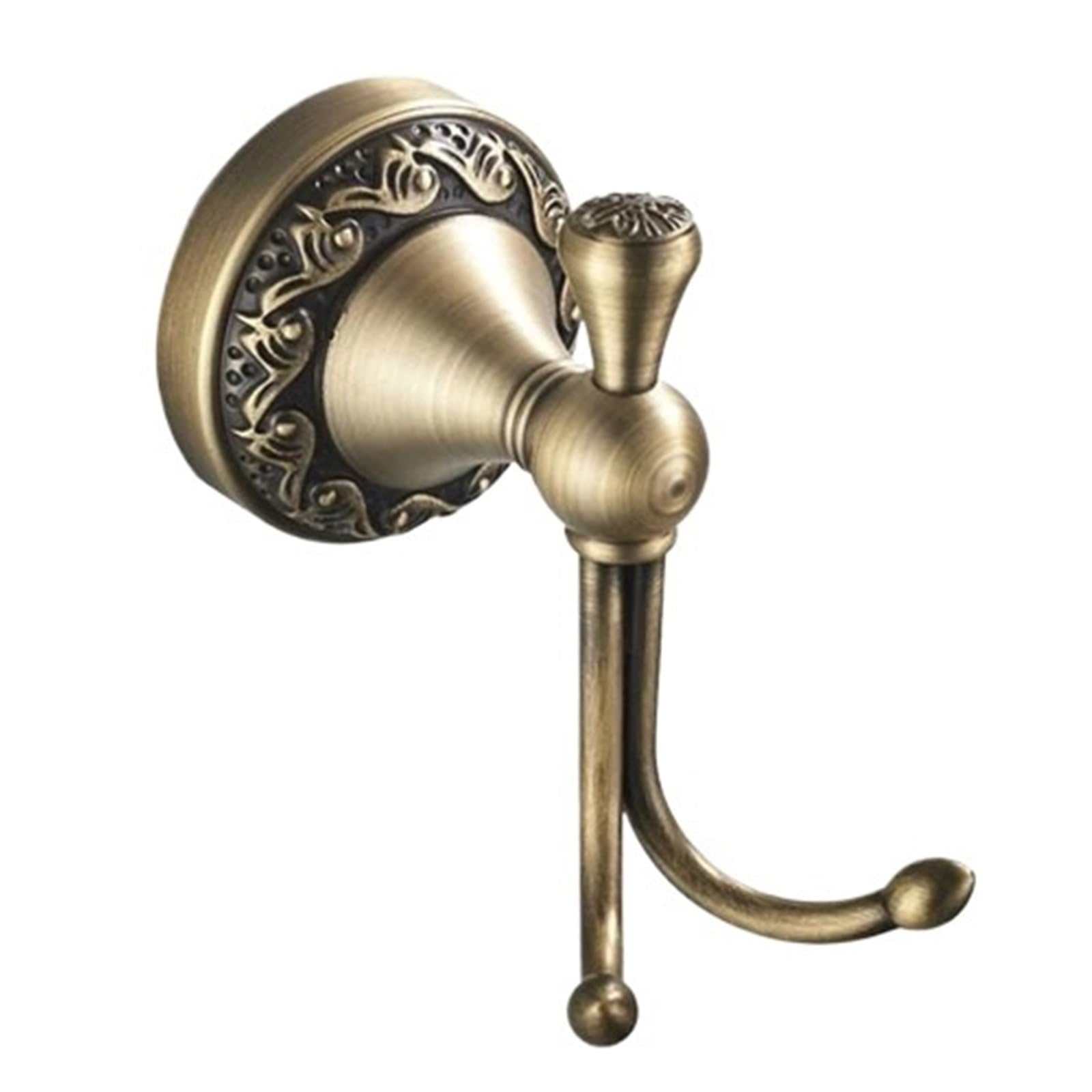 Mohuied One Color Brass Robe Hooks Bathroom Accessories Antique Bronze Paper Holder Rack Tumble For Hanging Coat Robe Keys Clothes Bags
