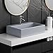 Claire 20? Rectangle Ceramic Vessel Sink in Matte Grey