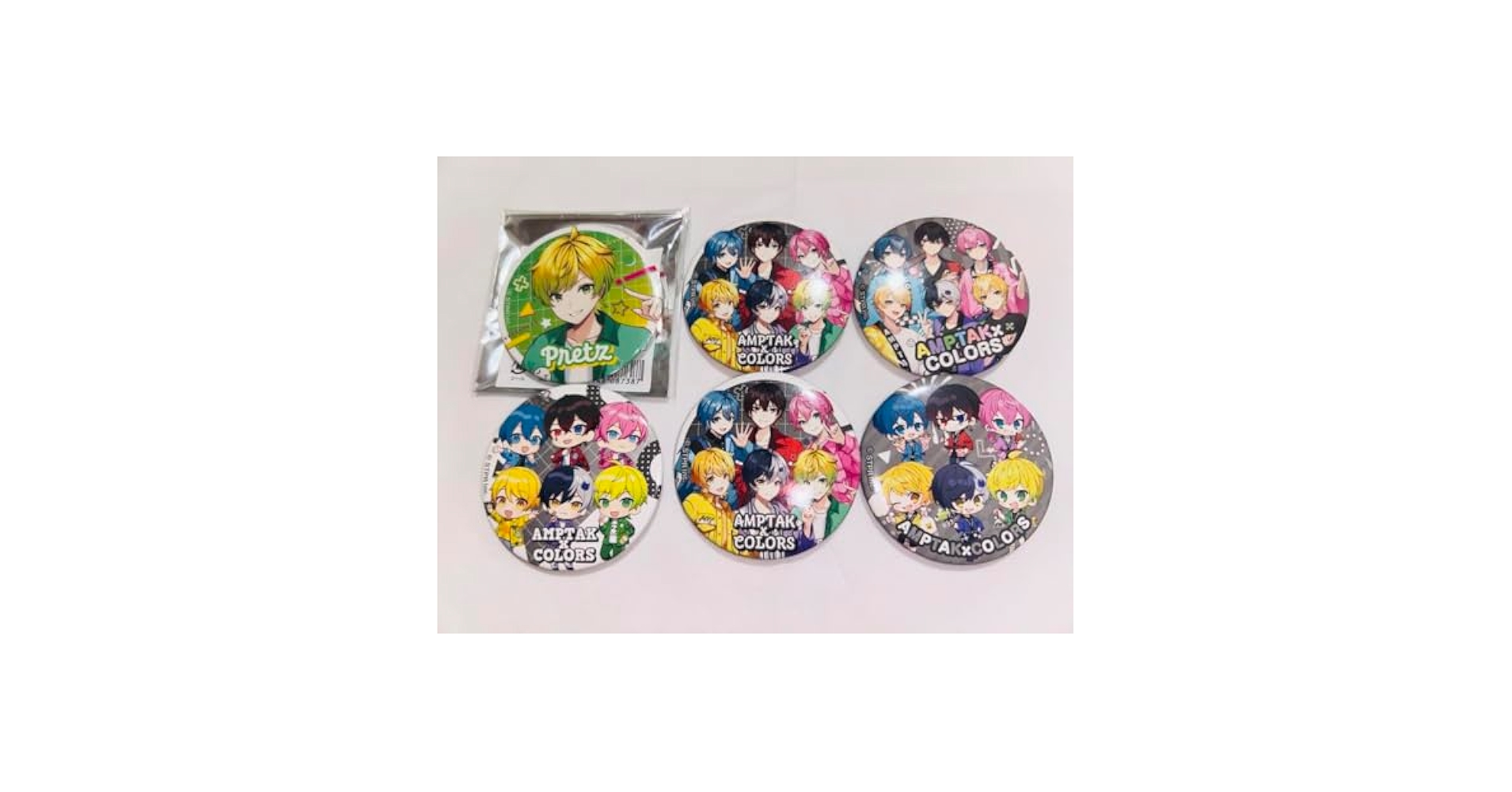 Amazon.co.jp: AMPTAKxCOLORS アンプタック ぷりっつ 缶バッジ