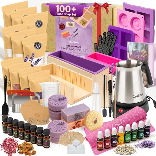 CraftZee Ultimate Deluxe Soap Making Kit
