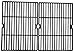 Music City Metals 66162 Gloss Cast Iron Cooking Grid Replacement for Select Grill Chef and Grill Master Gas Grill Models, Set of 2