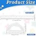 2 Pack Protractor and Ruler Set, 12 Inch Plastic Ruler and 6 Inch Plastic Protractor Set Clear Math Geometry Supplies Angle Detector for Classroom Home Office Drawing