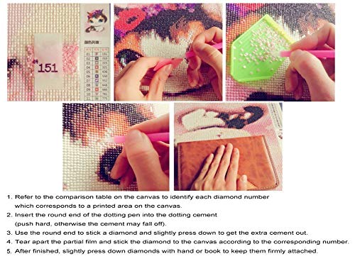 Diy 5D Diamond Painting,By Number Kits Crafts & Sewing Cross Stitch，Wall Stickers For Christmas Living Room Decoration,Elf Little Fairy Diamond Painting (12X12Inch) #TOP6