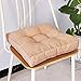 Rcsinway Cojín para silla, 1 cojín de asiento de algodón y lino, cojín grueso para el suelo, cojín de asiento elevador, cojín para silla para oficina de jardín Tatami (color caqui)